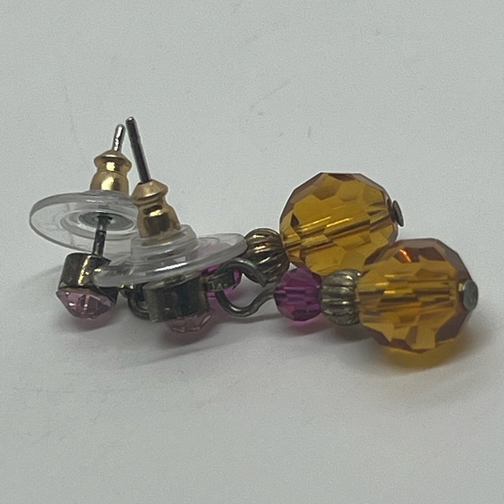 Bright dangle earrings - Picture 3 of 3